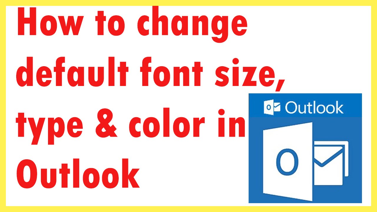How To Change Default Font Size In Outlook For Mac